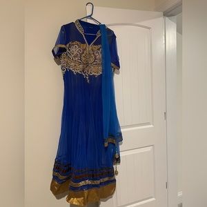 Blue Anarkali